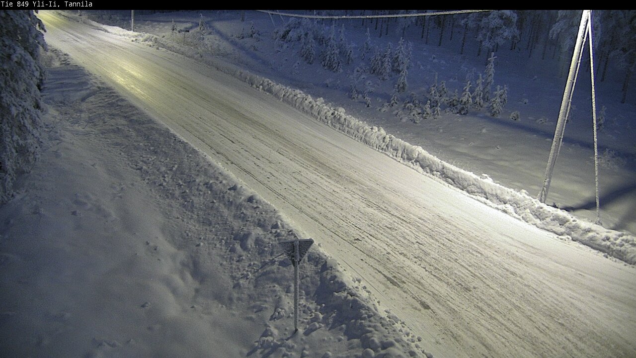 Weather Camera Image Väg 849 Yli-Ii, Tannila, Oulu, Pohjois-Pohjanmaa