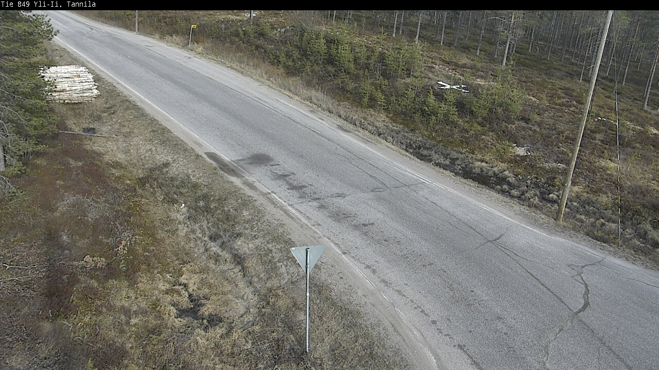 Weather Camera Image Väg 849 Yli-Ii, Tannila, Oulu, Pohjois-Pohjanmaa