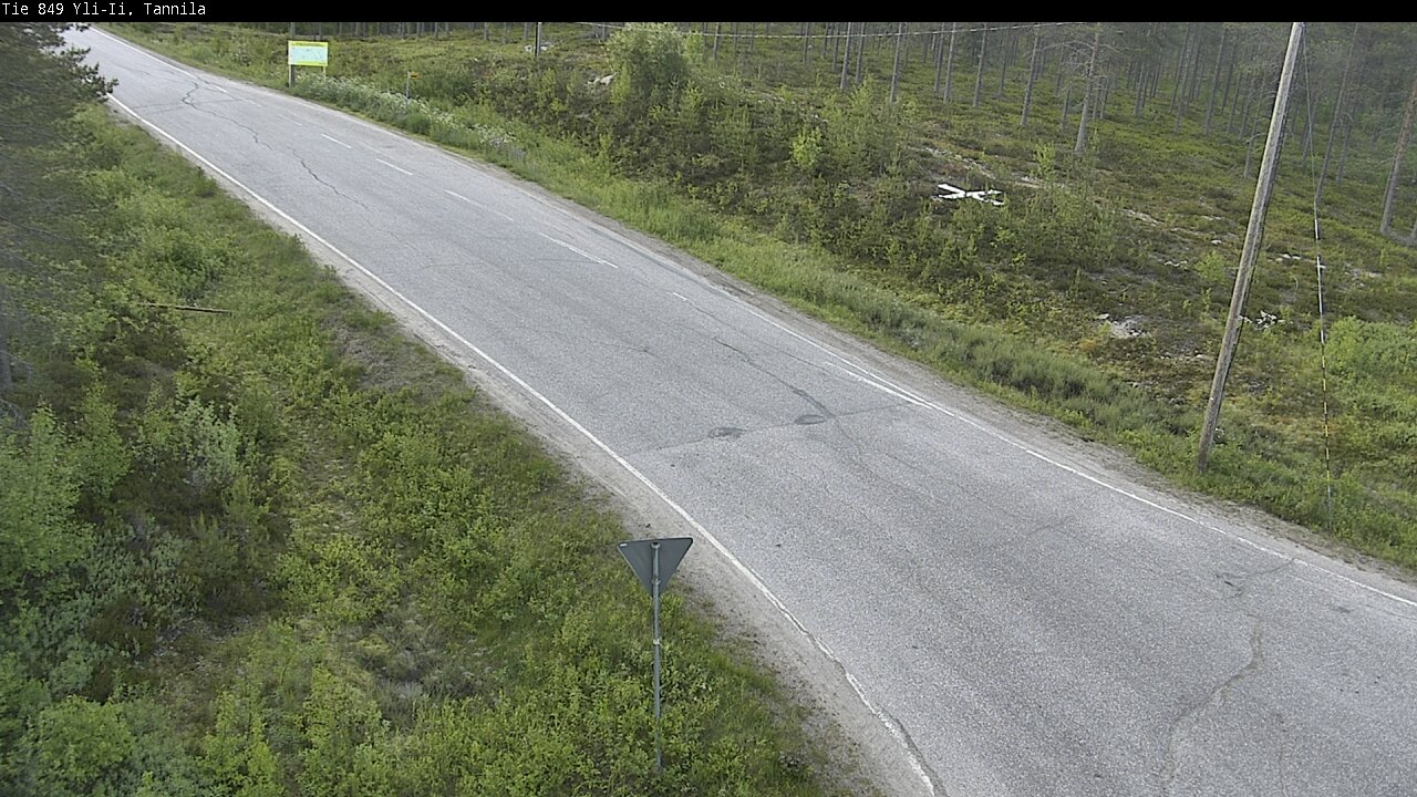 Weather Camera Image Road 849 Yli-Ii, Tannila, Oulu, Pohjois-Pohjanmaa