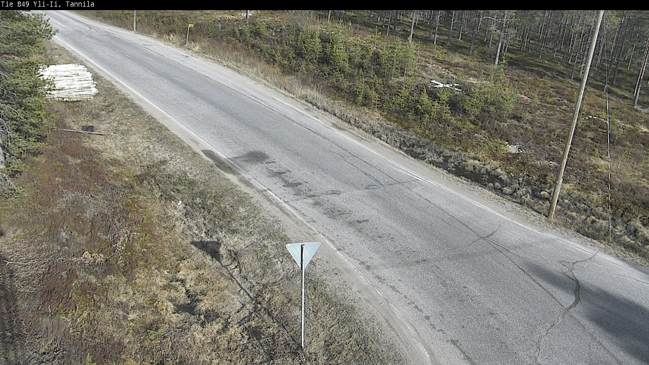 Weather Camera Image Väg 849 Yli-Ii, Tannila, Oulu, Pohjois-Pohjanmaa