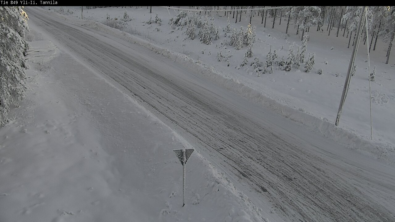 Weather Camera Image Väg 849 Yli-Ii, Tannila, Oulu, Pohjois-Pohjanmaa