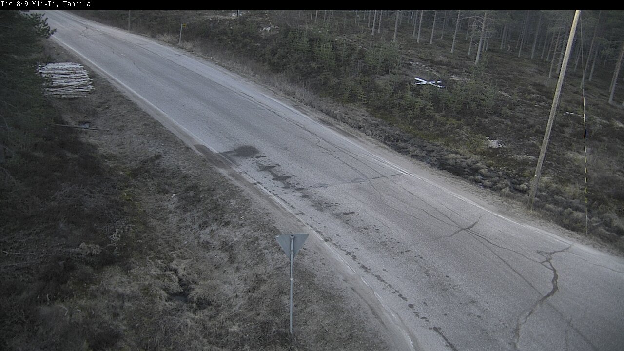 Weather Camera Image Väg 849 Yli-Ii, Tannila, Oulu, Pohjois-Pohjanmaa