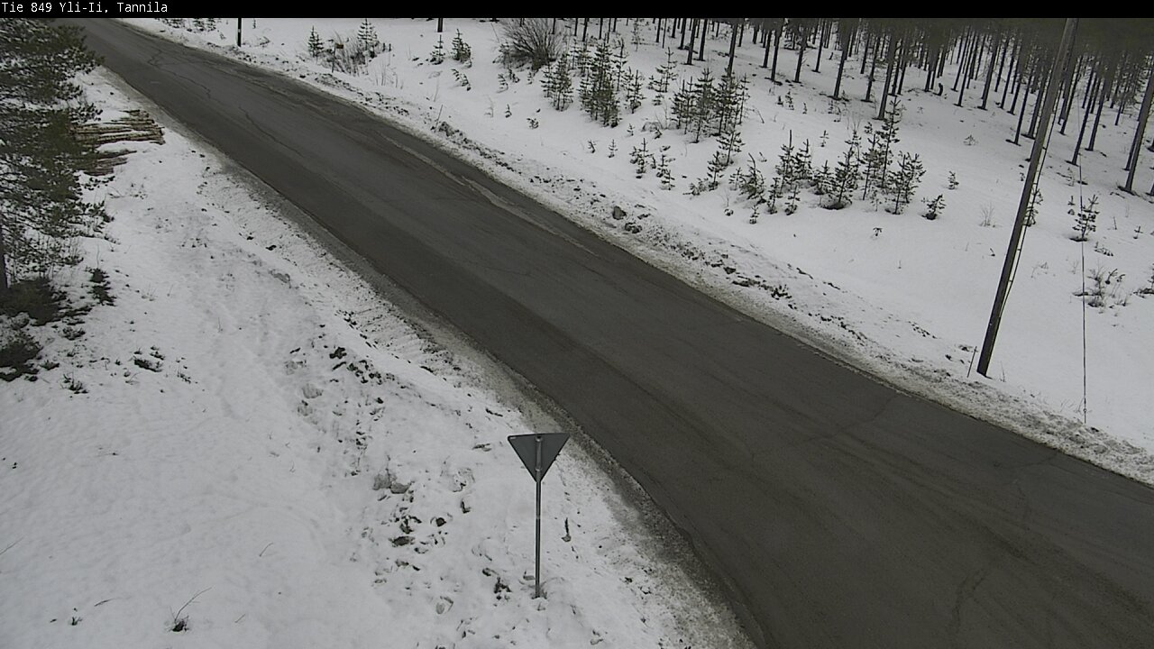 Weather Camera Image Väg 849 Yli-Ii, Tannila, Oulu, Pohjois-Pohjanmaa