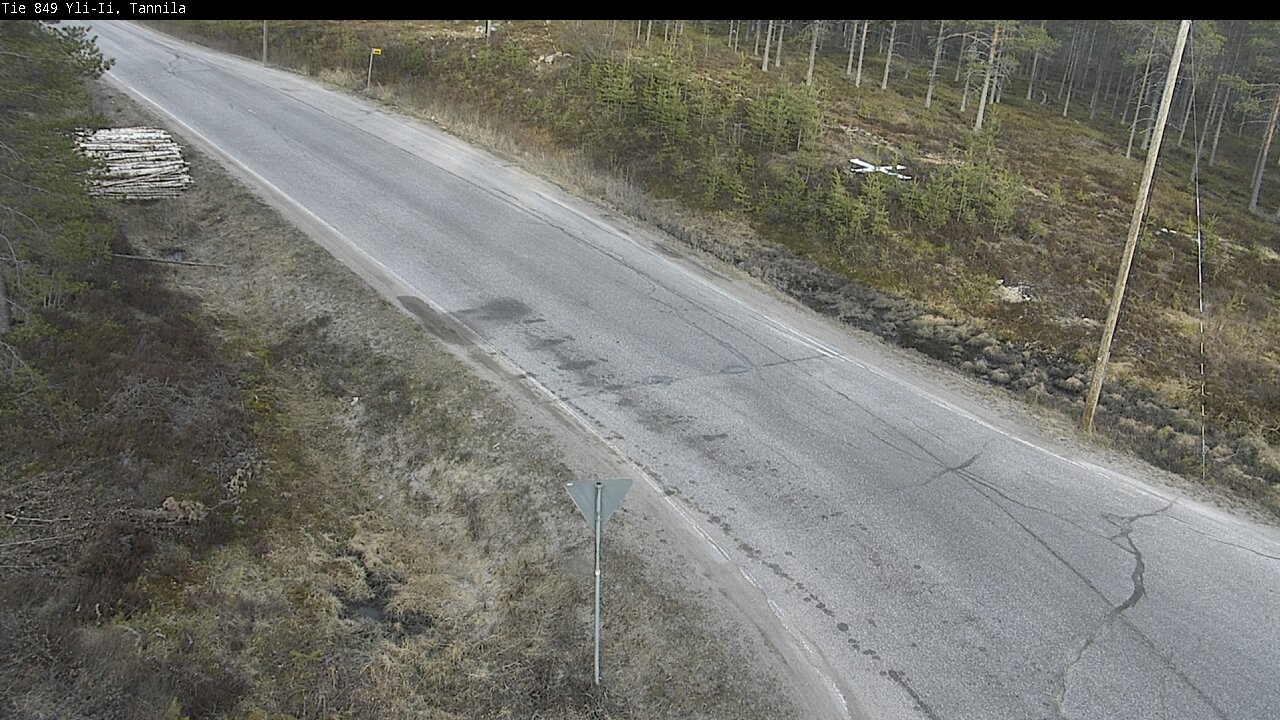 Weather Camera Image Väg 849 Yli-Ii, Tannila, Oulu, Pohjois-Pohjanmaa