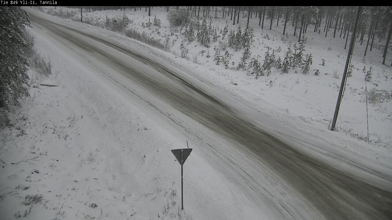 Weather Camera Image Väg 849 Yli-Ii, Tannila, Oulu, Pohjois-Pohjanmaa