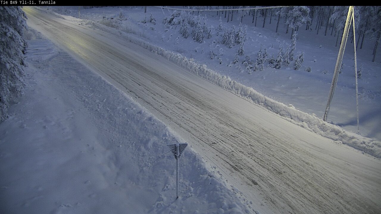 Weather Camera Image Väg 849 Yli-Ii, Tannila, Oulu, Pohjois-Pohjanmaa