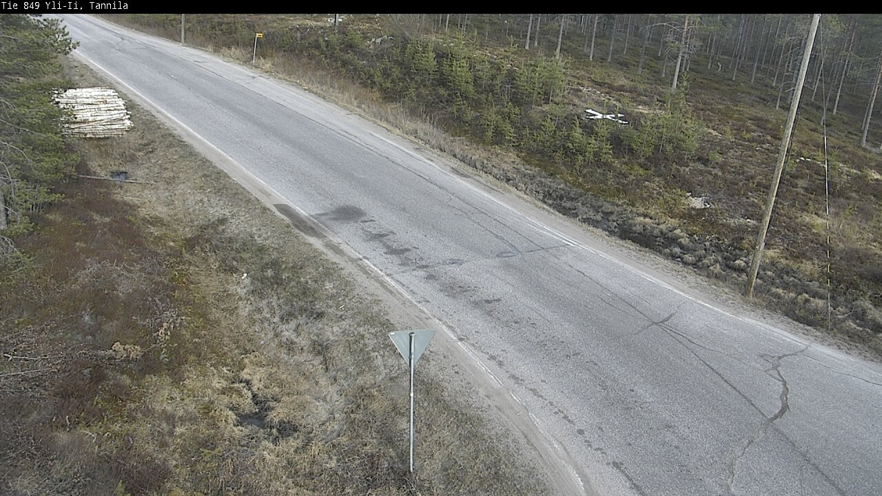 Weather Camera Image Väg 849 Yli-Ii, Tannila, Oulu, Pohjois-Pohjanmaa