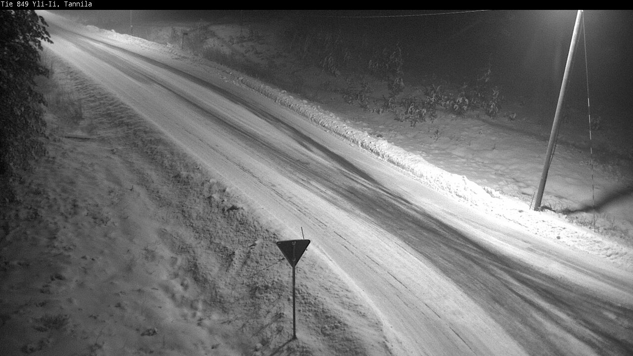 Weather Camera Image Väg 849 Yli-Ii, Tannila, Oulu, Pohjois-Pohjanmaa