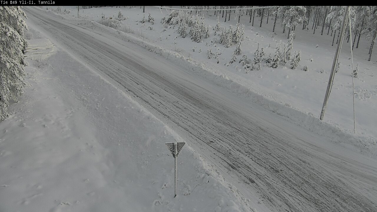 Weather Camera Image Väg 849 Yli-Ii, Tannila, Oulu, Pohjois-Pohjanmaa