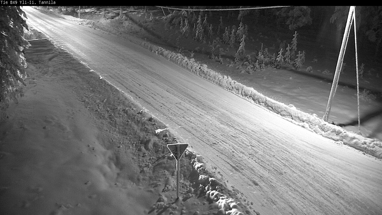 Weather Camera Image Väg 849 Yli-Ii, Tannila, Oulu, Pohjois-Pohjanmaa
