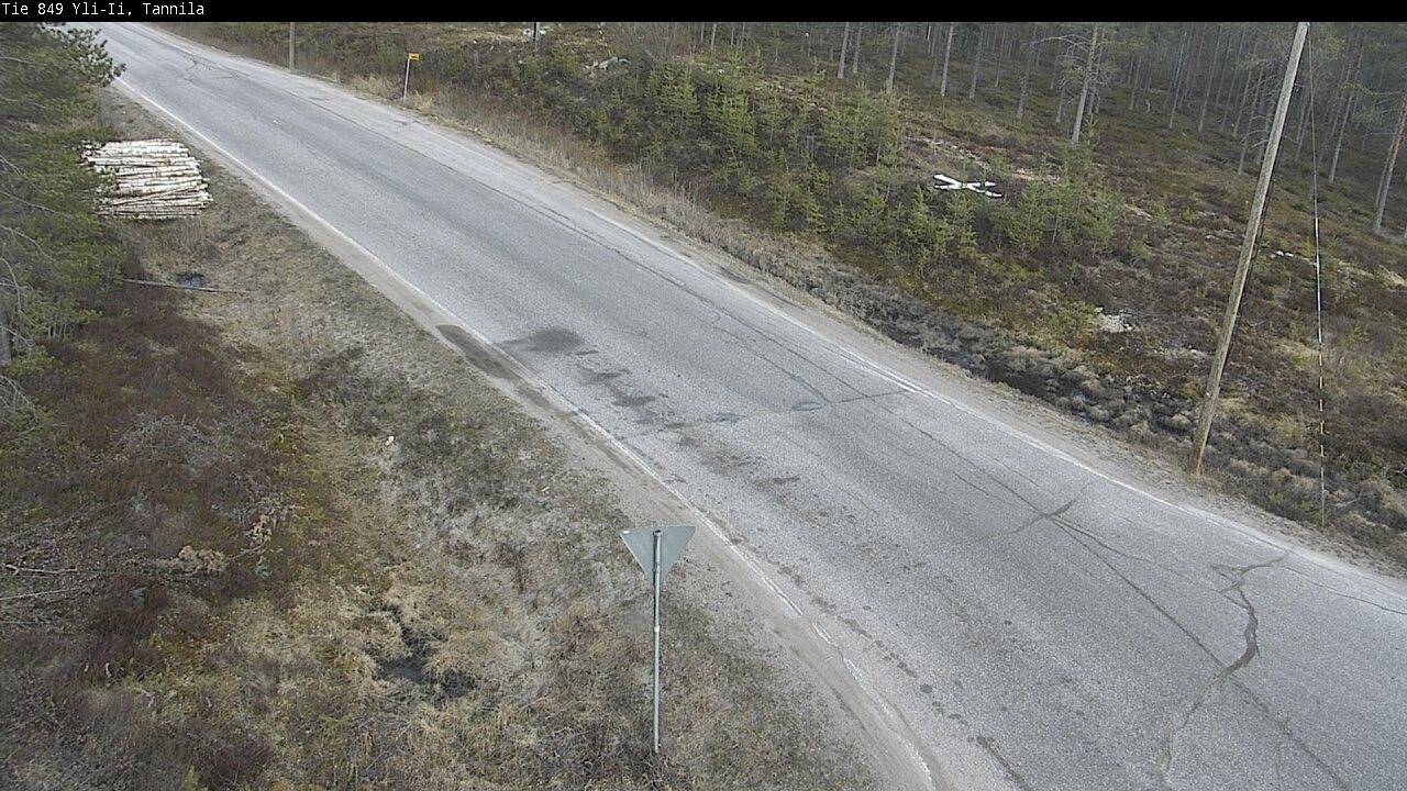 Weather Camera Image Väg 849 Yli-Ii, Tannila, Oulu, Pohjois-Pohjanmaa