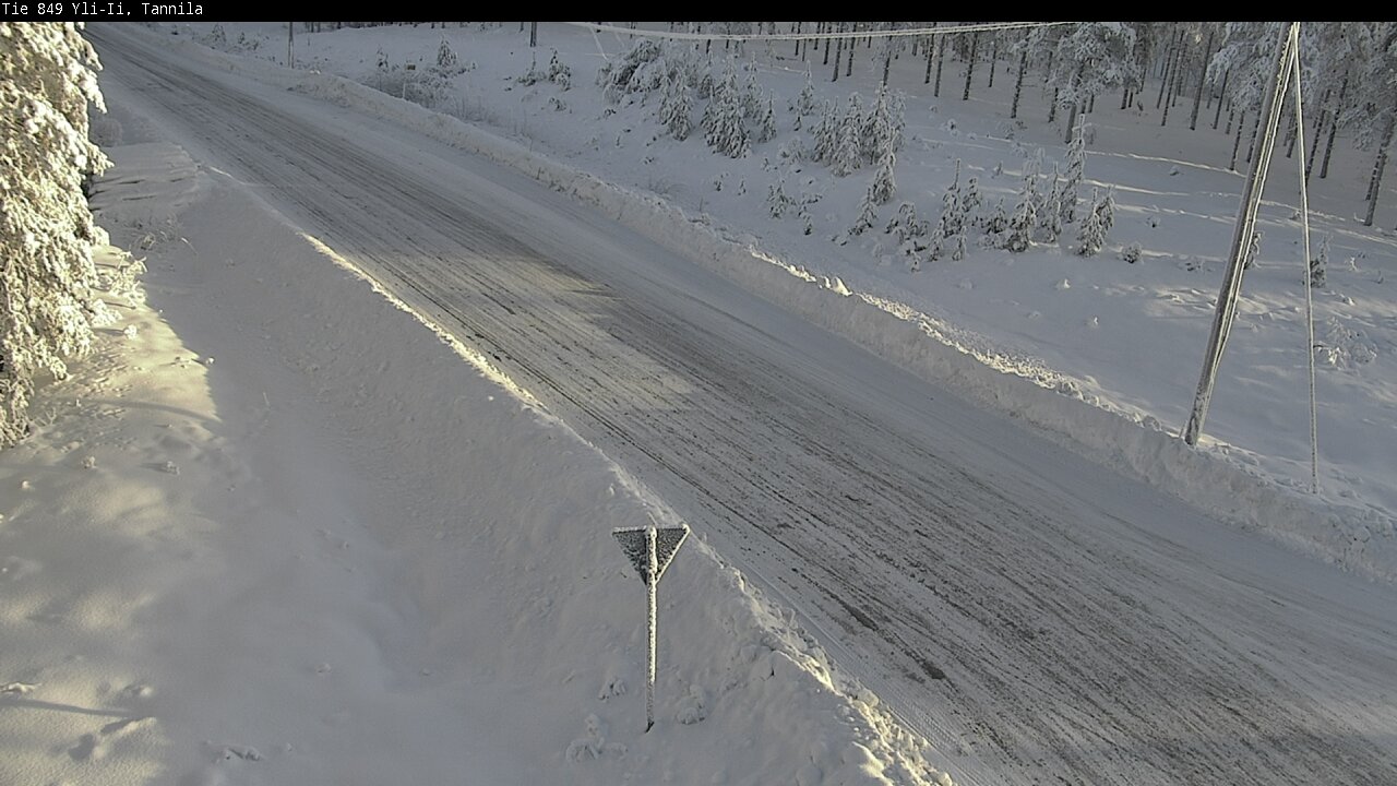 Weather Camera Image Väg 849 Yli-Ii, Tannila, Oulu, Pohjois-Pohjanmaa