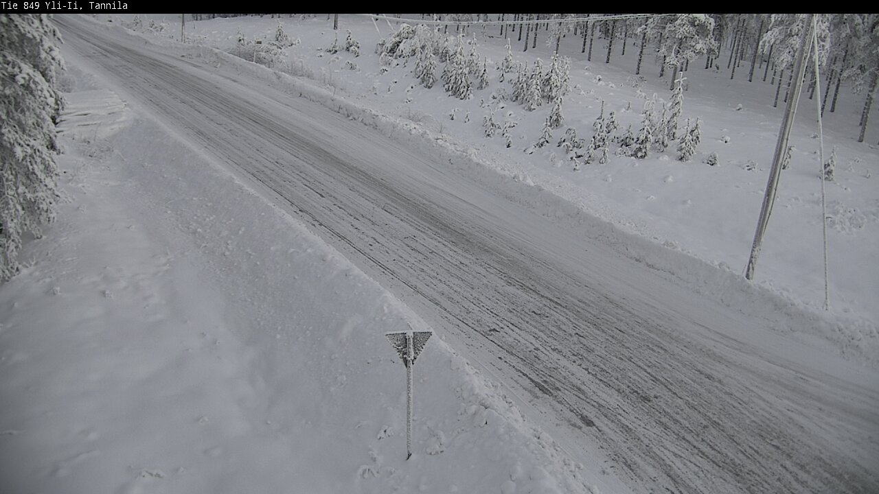 Weather Camera Image Väg 849 Yli-Ii, Tannila, Oulu, Pohjois-Pohjanmaa