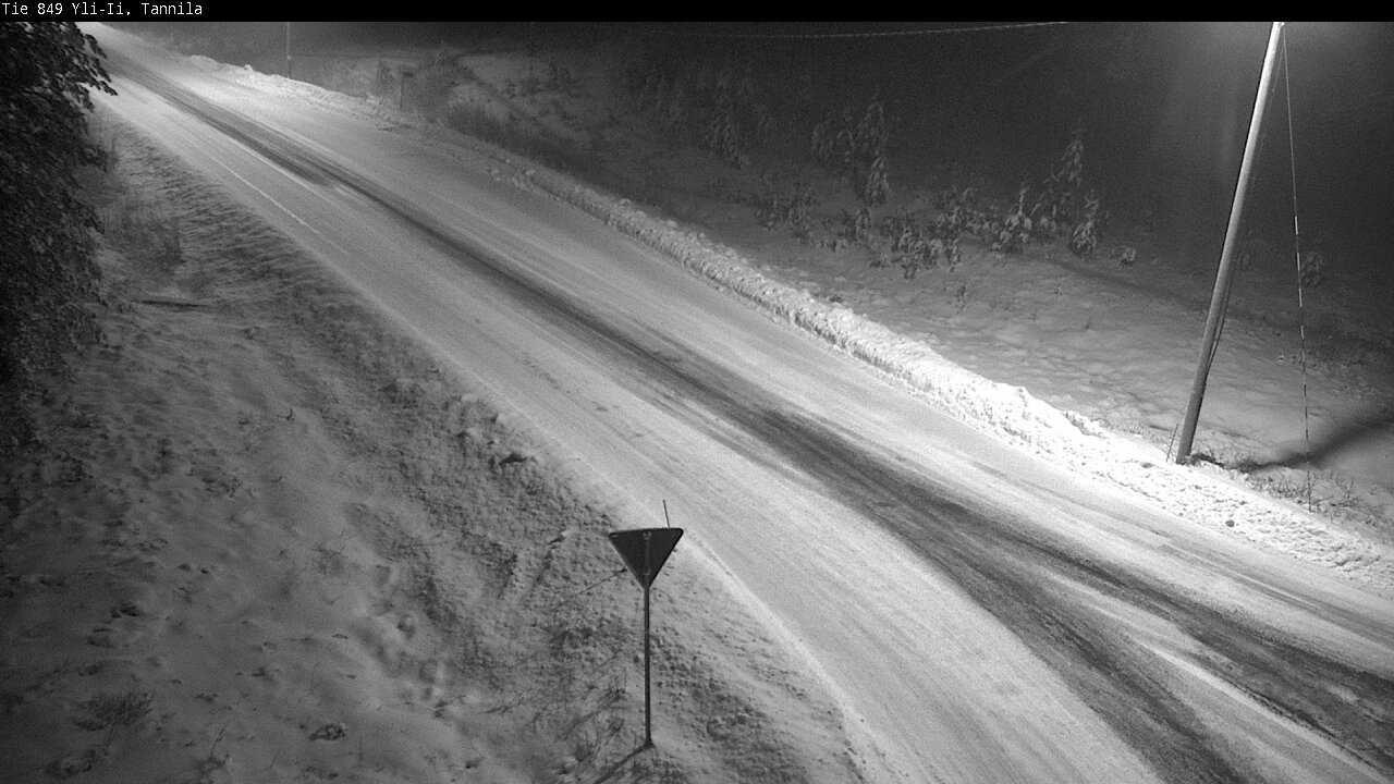 Weather Camera Image Väg 849 Yli-Ii, Tannila, Oulu, Pohjois-Pohjanmaa