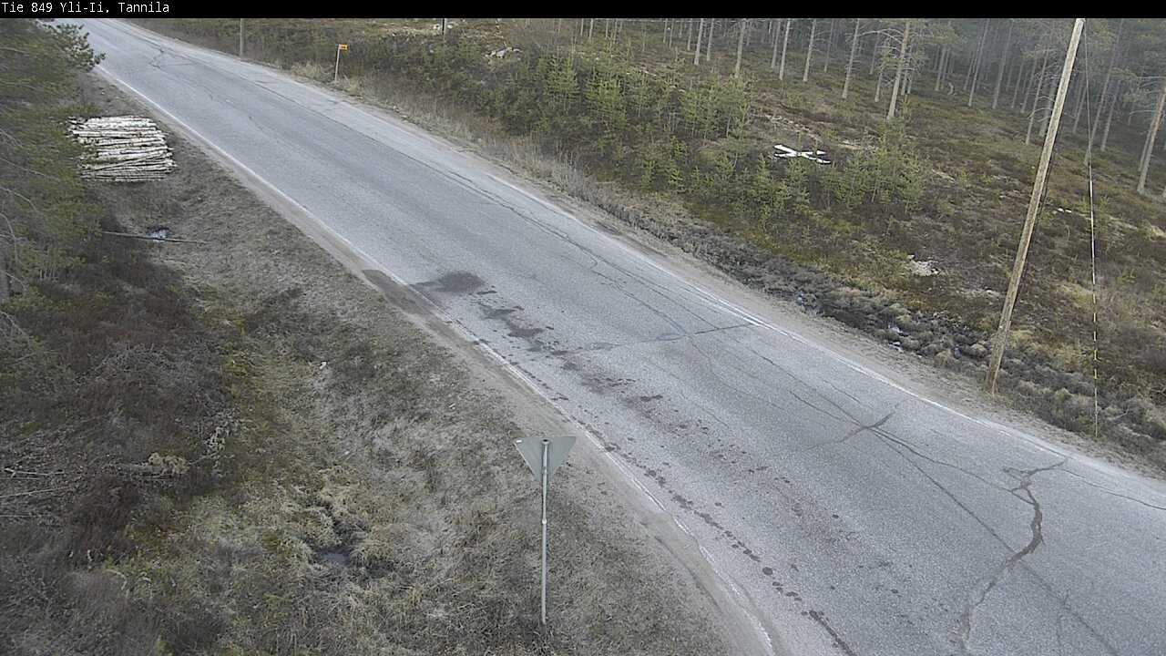 Weather Camera Image Väg 849 Yli-Ii, Tannila, Oulu, Pohjois-Pohjanmaa