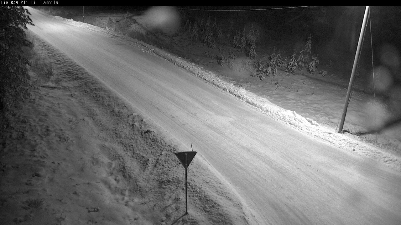 Weather Camera Image Väg 849 Yli-Ii, Tannila, Oulu, Pohjois-Pohjanmaa