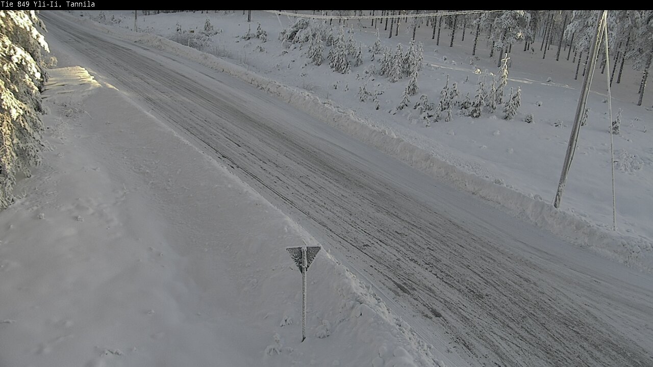 Weather Camera Image Väg 849 Yli-Ii, Tannila, Oulu, Pohjois-Pohjanmaa