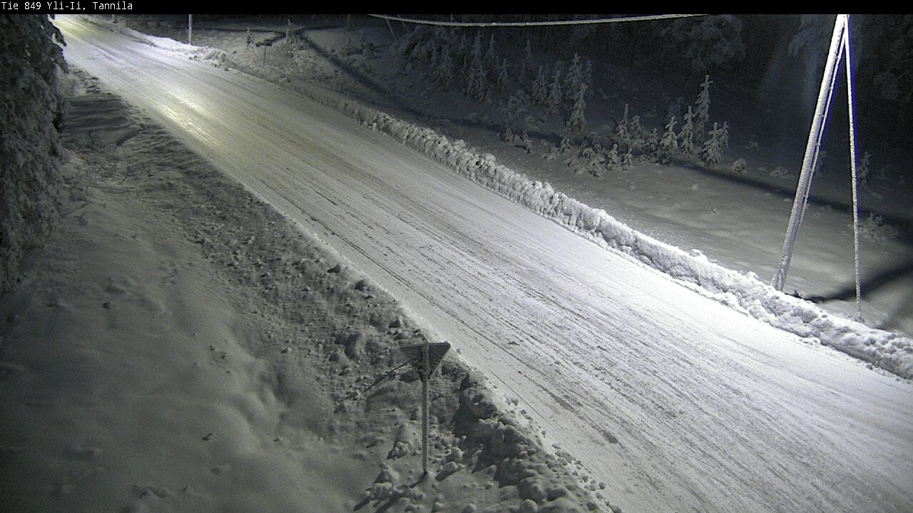 Weather Camera Image Väg 849 Yli-Ii, Tannila, Oulu, Pohjois-Pohjanmaa