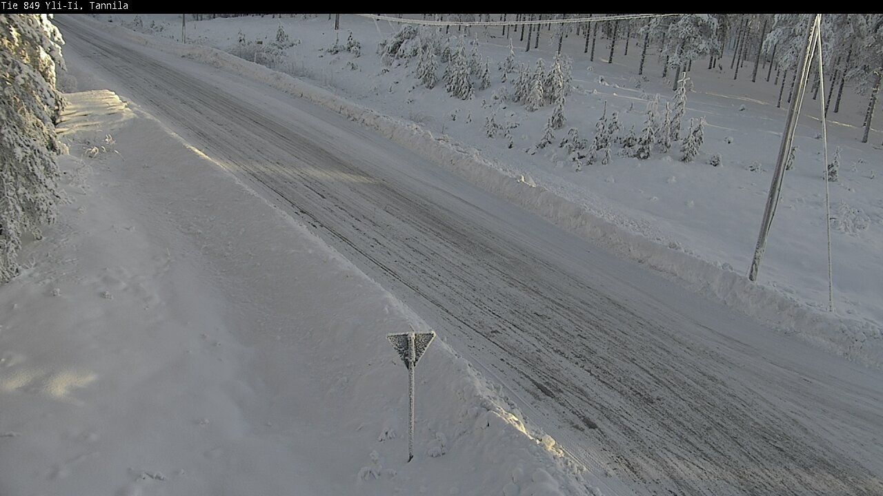 Weather Camera Image Väg 849 Yli-Ii, Tannila, Oulu, Pohjois-Pohjanmaa