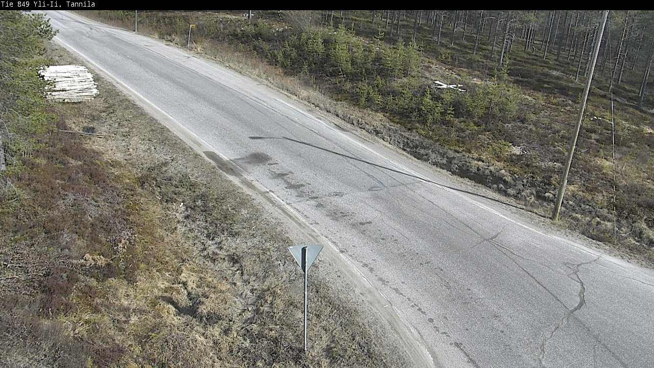 Weather Camera Image Väg 849 Yli-Ii, Tannila, Oulu, Pohjois-Pohjanmaa