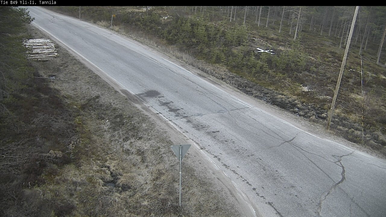Weather Camera Image Väg 849 Yli-Ii, Tannila, Oulu, Pohjois-Pohjanmaa