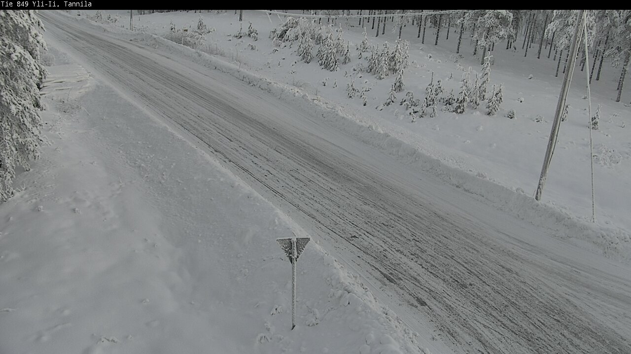Weather Camera Image Väg 849 Yli-Ii, Tannila, Oulu, Pohjois-Pohjanmaa
