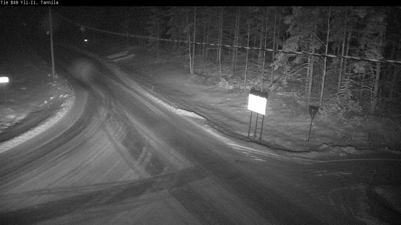 Weather Camera Image Väg 849 Yli-Ii, Tannila, Oulu, Pohjois-Pohjanmaa