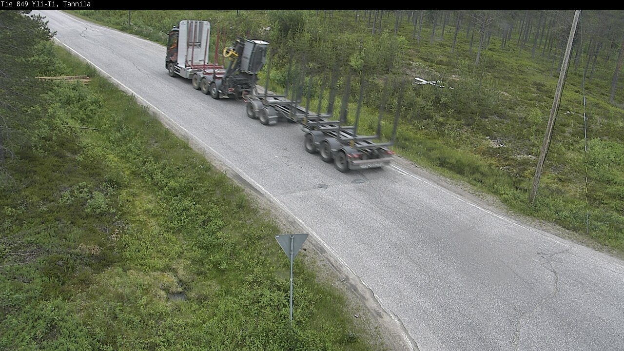 Weather Camera Image Väg 849 Yli-Ii, Tannila, Oulu, Pohjois-Pohjanmaa