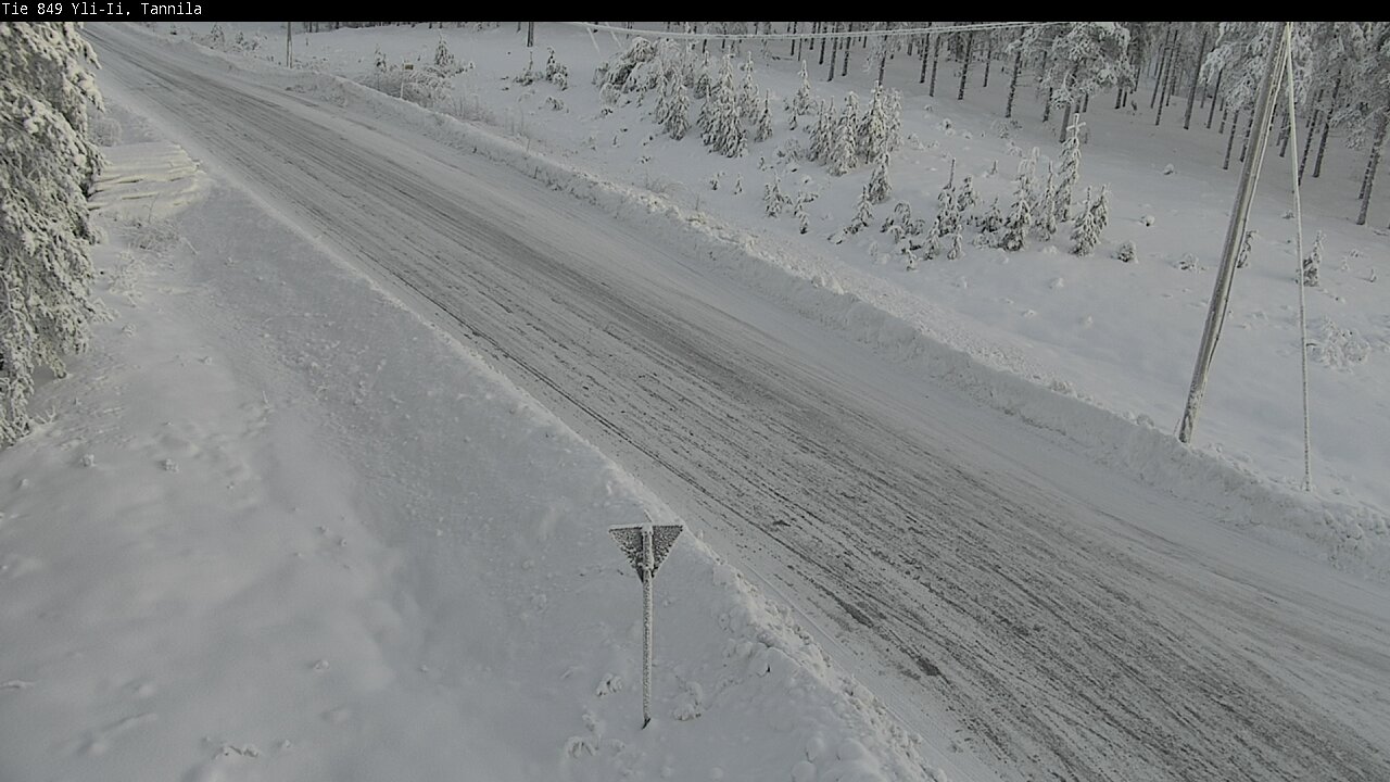 Weather Camera Image Väg 849 Yli-Ii, Tannila, Oulu, Pohjois-Pohjanmaa