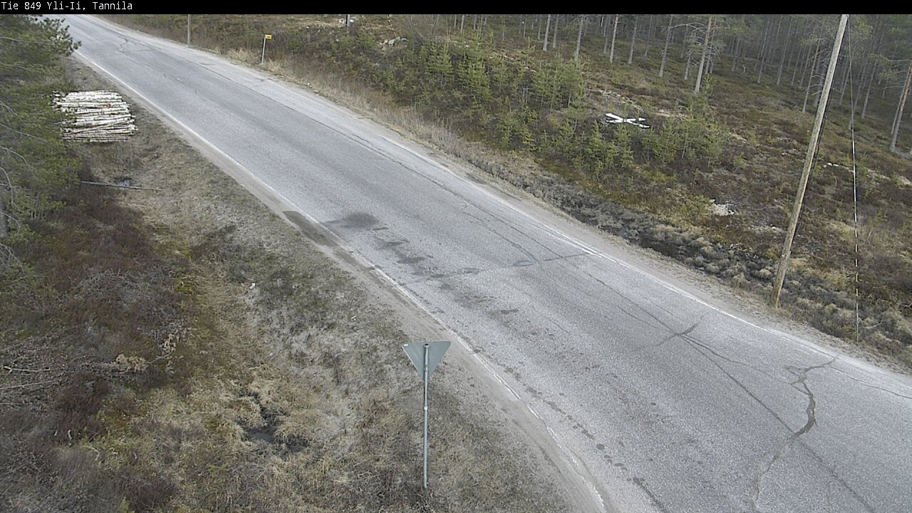 Weather Camera Image Väg 849 Yli-Ii, Tannila, Oulu, Pohjois-Pohjanmaa