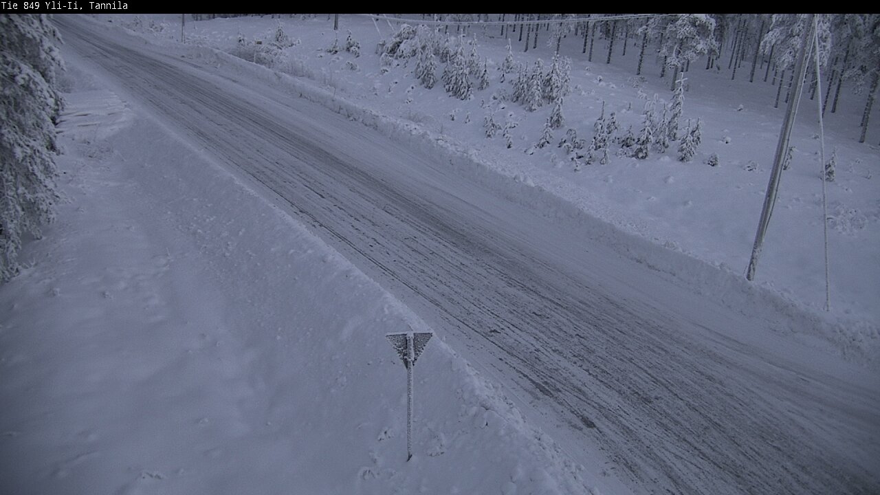 Weather Camera Image Väg 849 Yli-Ii, Tannila, Oulu, Pohjois-Pohjanmaa