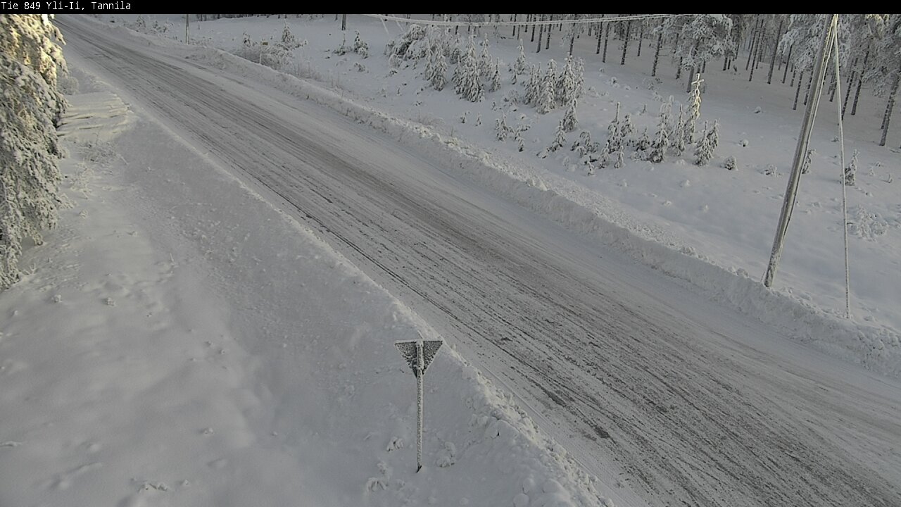Weather Camera Image Väg 849 Yli-Ii, Tannila, Oulu, Pohjois-Pohjanmaa