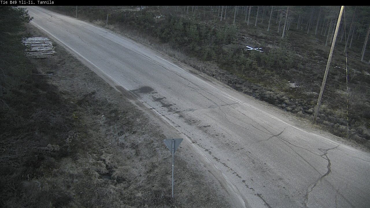 Weather Camera Image Väg 849 Yli-Ii, Tannila, Oulu, Pohjois-Pohjanmaa