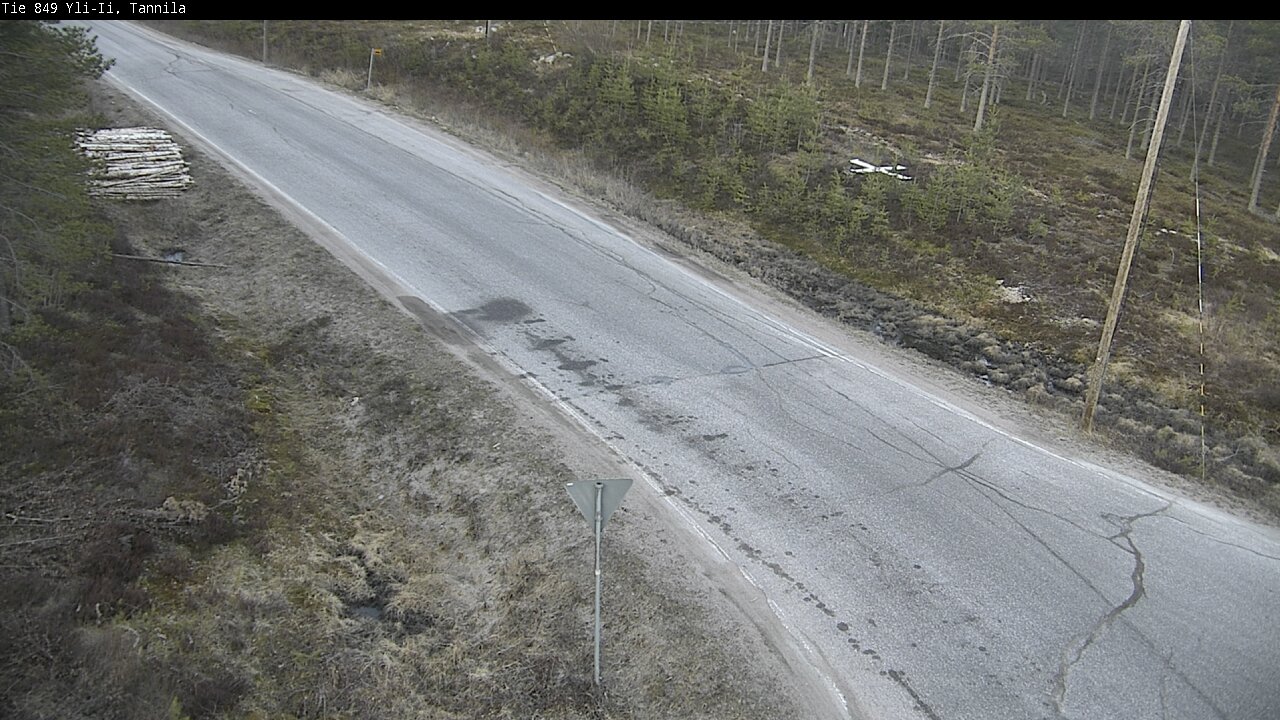 Weather Camera Image Väg 849 Yli-Ii, Tannila, Oulu, Pohjois-Pohjanmaa