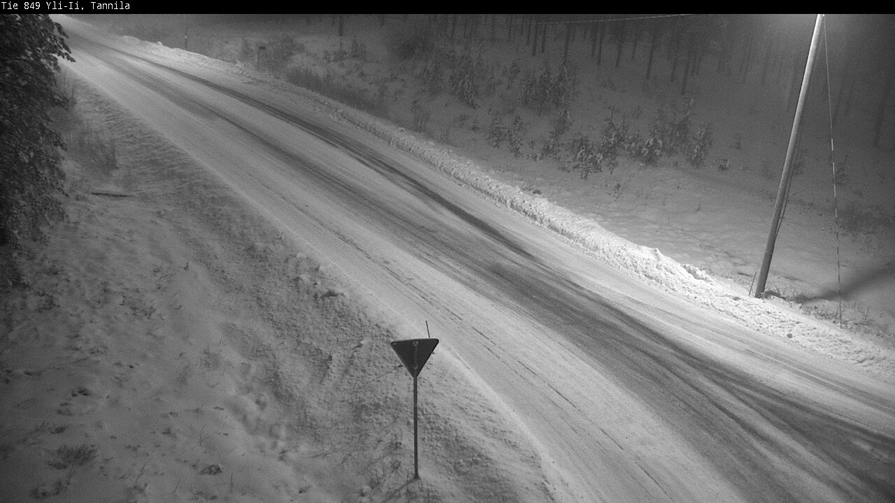 Weather Camera Image Väg 849 Yli-Ii, Tannila, Oulu, Pohjois-Pohjanmaa
