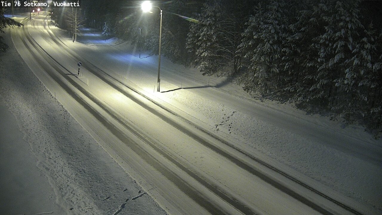 Weather Camera Image Väg 76 Sotkamo, Vuokatti, Sotkamo, Kainuu