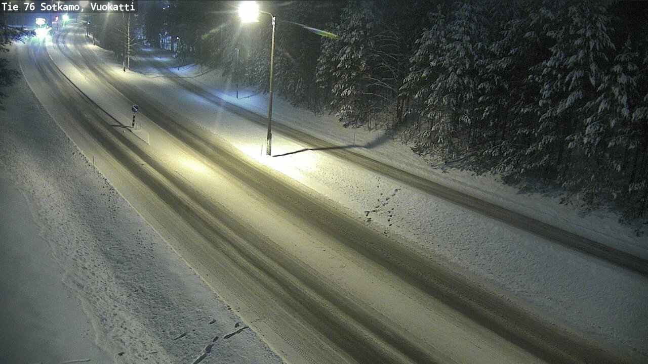 Weather Camera Image Väg 76 Sotkamo, Vuokatti, Sotkamo, Kainuu