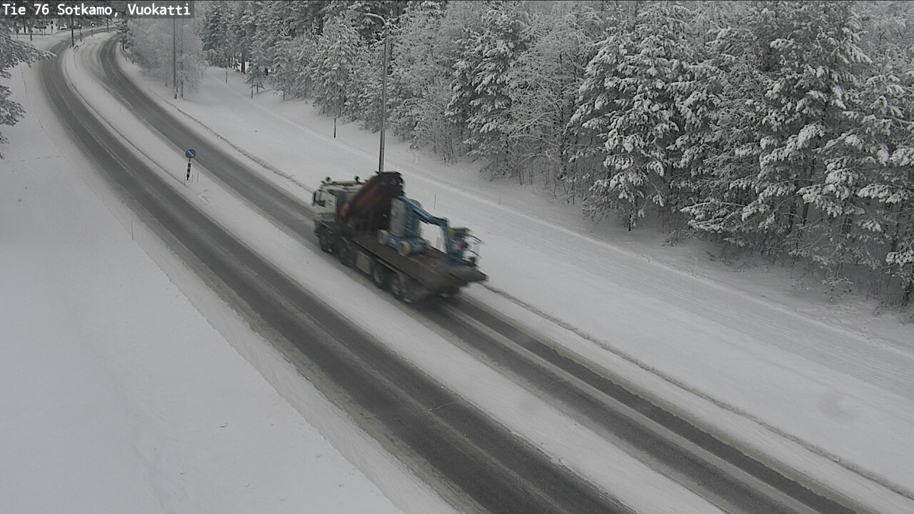 Weather Camera Image Road 76 Sotkamo, Vuokatti, Sotkamo, Kainuu