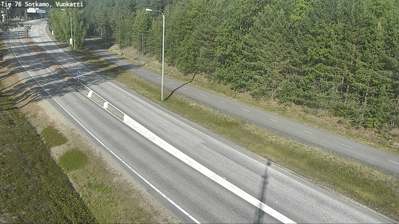 Weather Camera Image Väg 76 Sotkamo, Vuokatti, Sotkamo, Kainuu