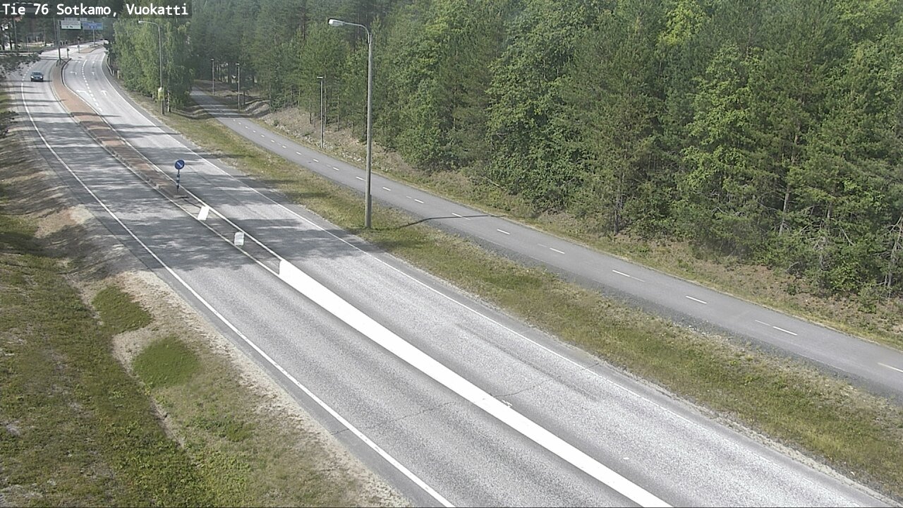 Weather Camera Image Väg 76 Sotkamo, Vuokatti, Sotkamo, Kainuu