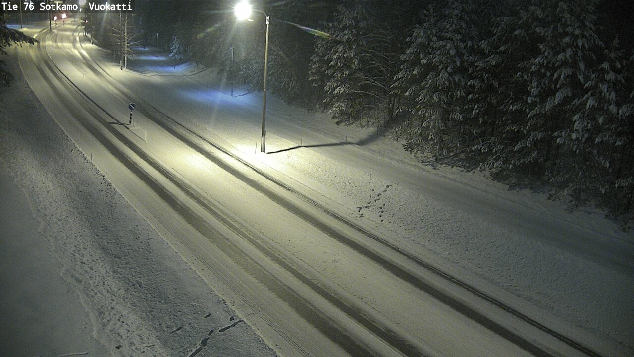 Weather Camera Image Väg 76 Sotkamo, Vuokatti, Sotkamo, Kainuu
