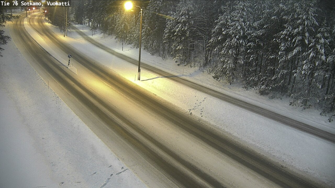 Weather Camera Image Väg 76 Sotkamo, Vuokatti, Sotkamo, Kainuu
