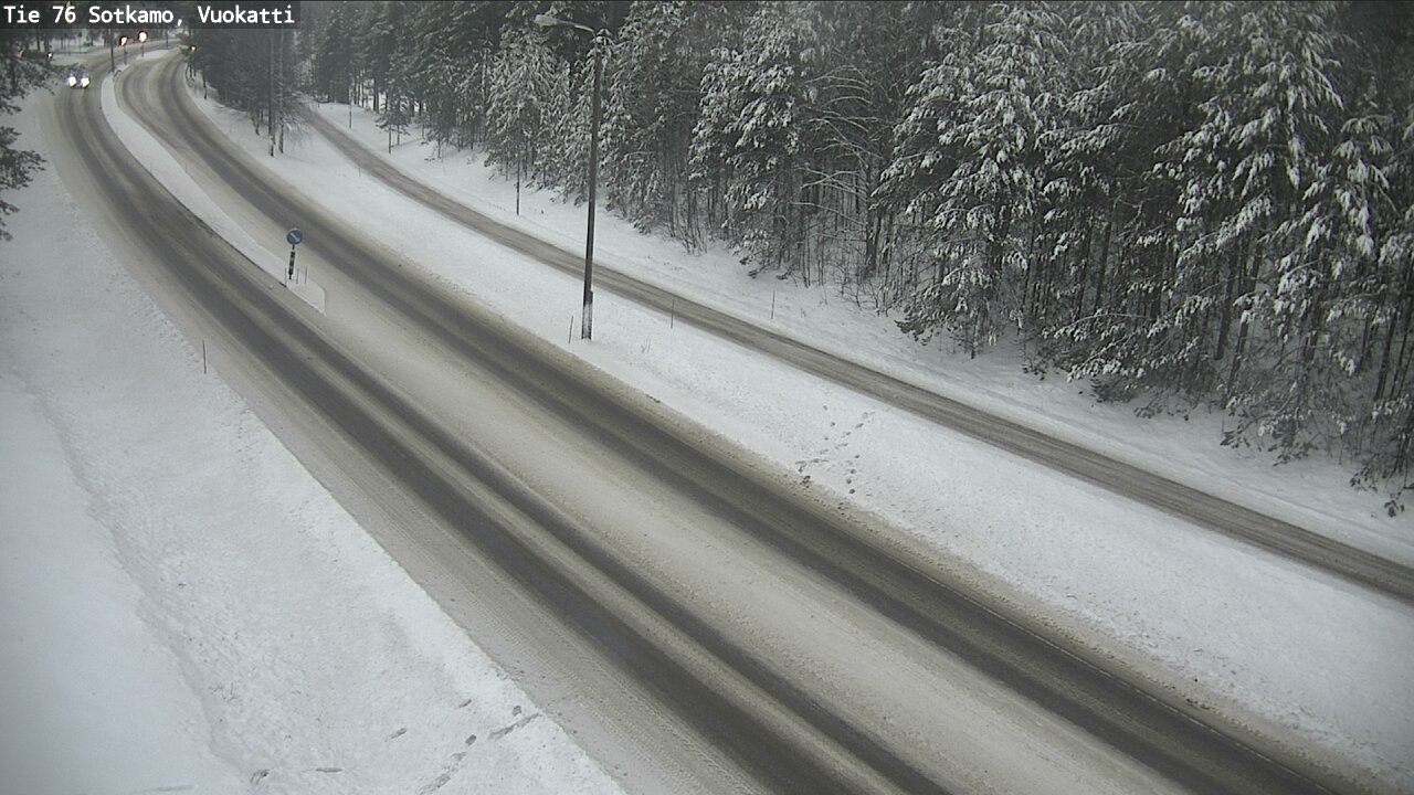 Weather Camera Image Väg 76 Sotkamo, Vuokatti, Sotkamo, Kainuu