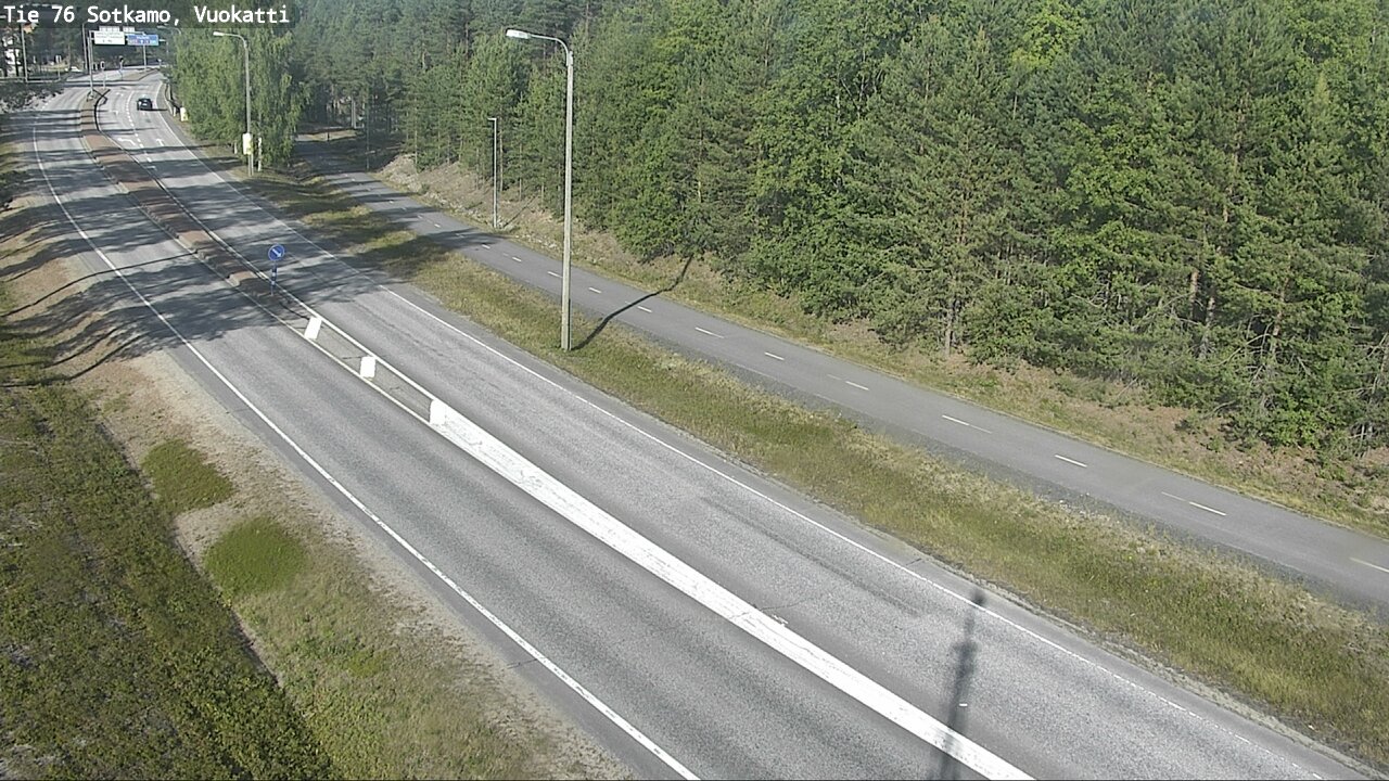 Weather Camera Image Väg 76 Sotkamo, Vuokatti, Sotkamo, Kainuu