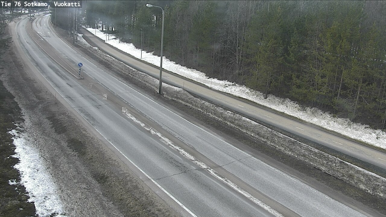 Weather Camera Image Väg 76 Sotkamo, Vuokatti, Sotkamo, Kainuu