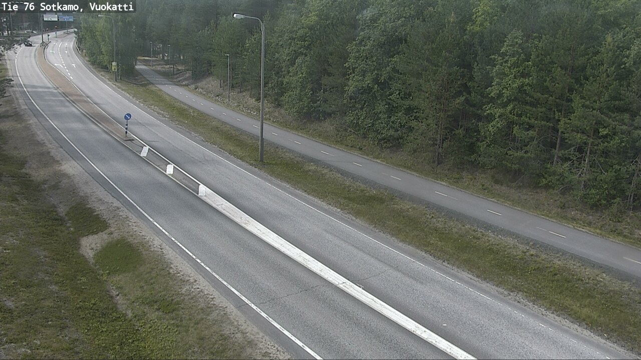 Weather Camera Image Väg 76 Sotkamo, Vuokatti, Sotkamo, Kainuu
