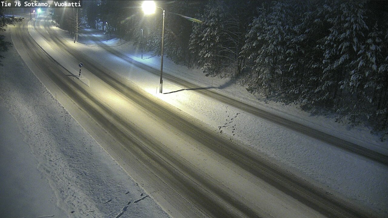 Weather Camera Image Väg 76 Sotkamo, Vuokatti, Sotkamo, Kainuu
