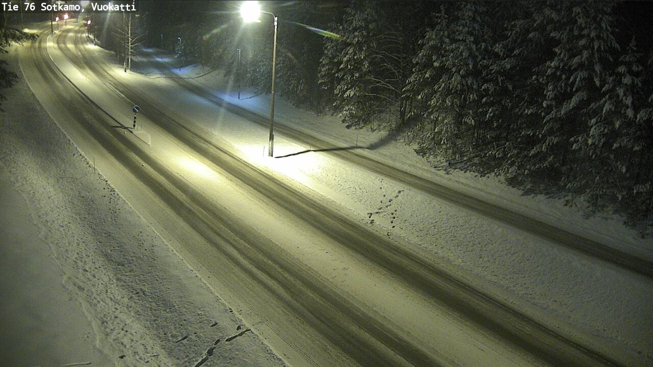 Weather Camera Image Väg 76 Sotkamo, Vuokatti, Sotkamo, Kainuu