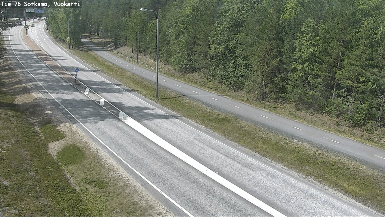 Weather Camera Image Väg 76 Sotkamo, Vuokatti, Sotkamo, Kainuu