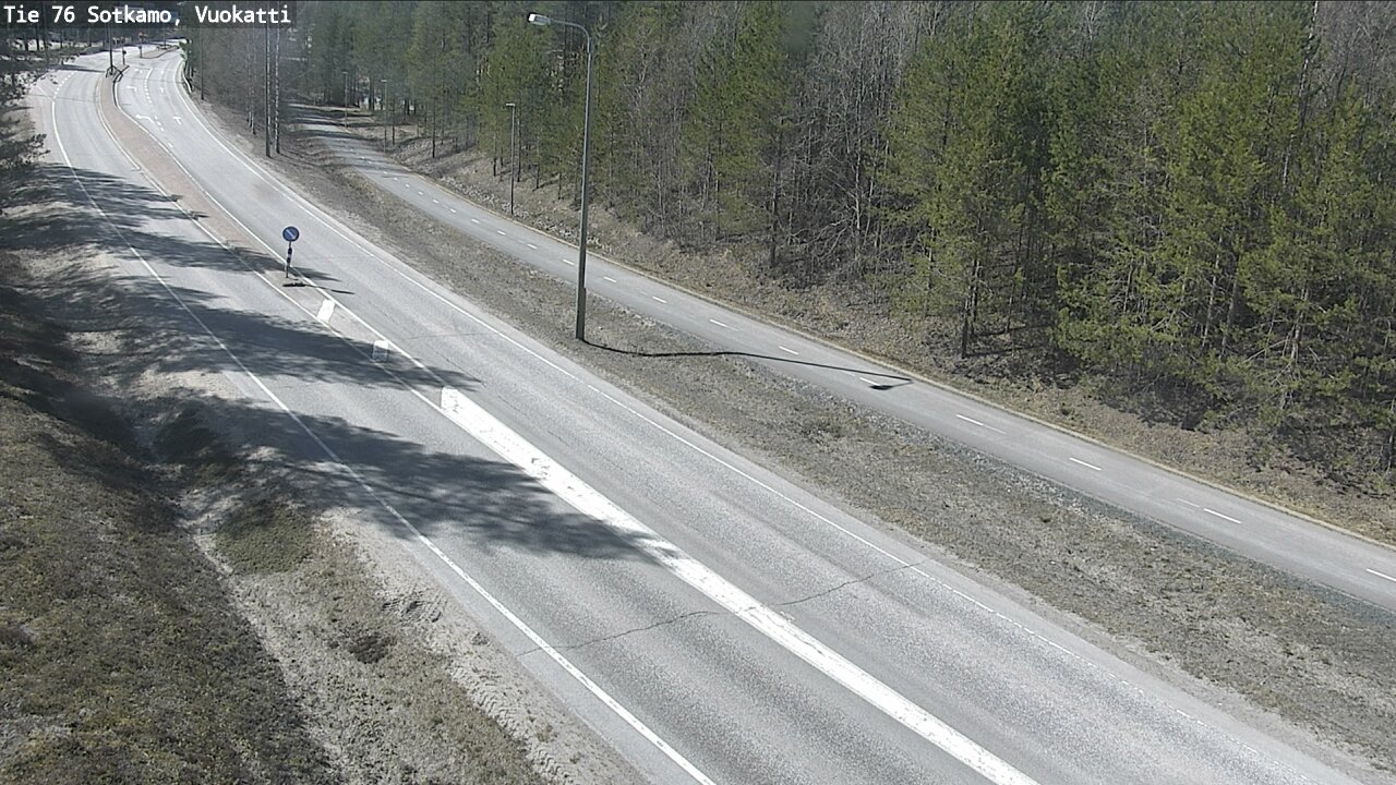 Weather Camera Image Road 76 Sotkamo, Vuokatti, Sotkamo, Kainuu